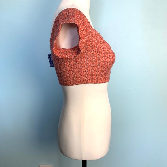 NWT Free People Lucky Now Brami Off-Shoulder Crop Top Size Medium - Picture 8 of 9